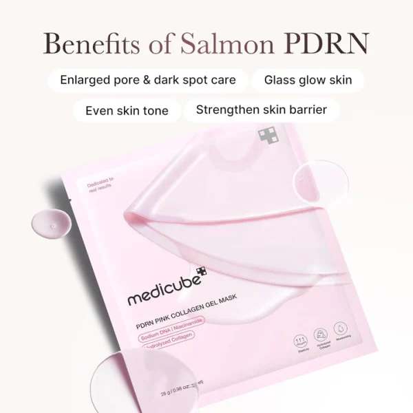 MEDICUBE PDRN Pink Collagen Gel Mask unidad - Imagen 2