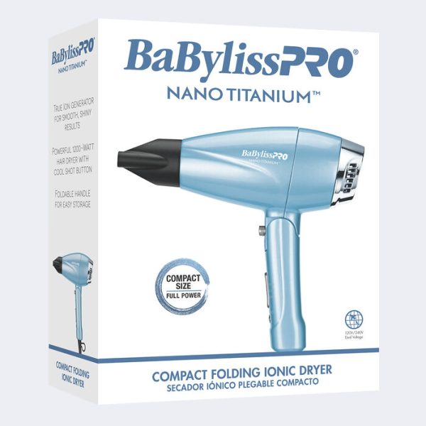Secador iónico compacto plegable BaBylissPRO® Nano Titanium™ - Imagen 3